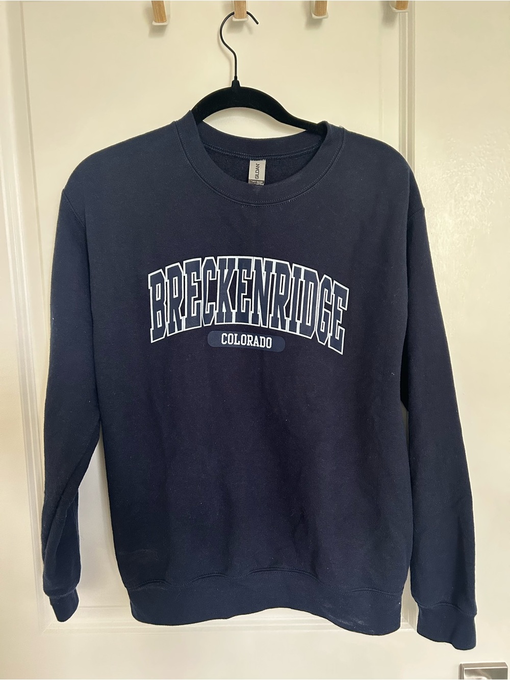 Gildan Navy Breckenridge Colorado Crewneck Sweatshirt